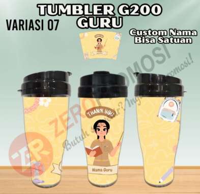 Tumbler Guru G200 – Kado Hari Guru Custom Nama Desain 7