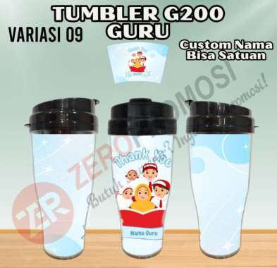 Tumbler Guru G200 – Kado Hari Guru Custom Nama Desain 9