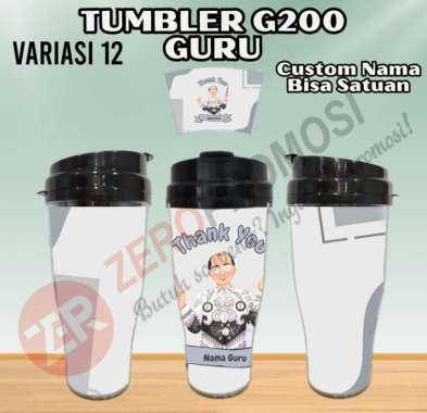 Tumbler Guru G200 – Kado Hari Guru Custom Nama Desain 12