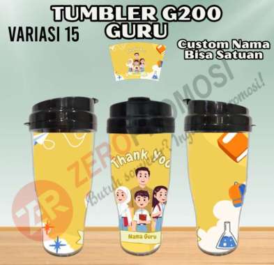 Tumbler Guru G200 – Kado Hari Guru Custom Nama Desain 15