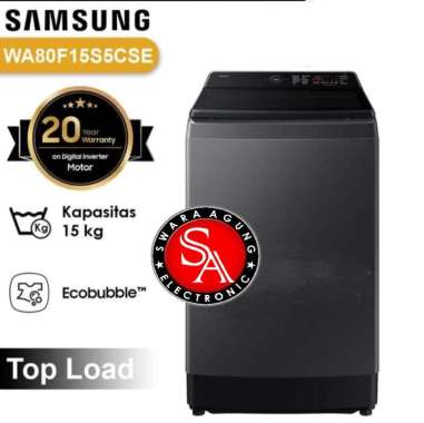 Mesin Cuci Top Loading 15 Kg Samsung Type : WA80F15S5CSE - Inverter - Bespoke AI ( MEDAN )
