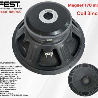 Speaker FEST 15MH170 (15inch Coil 3)