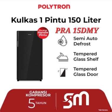 Kulkas 1 Pintu Polytron PRA15DMY Belleza
