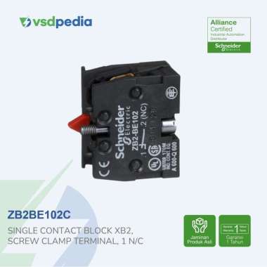SCHNEIDER ADDITIONAL CONTACT BLOK XB2 1 N/C ZB2BE102C