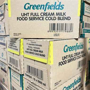 Greenfields UHT Cold Blend 1000 ml Carton | 1 Karton | Susu UHT Greenfields 1000ml 1 Dus