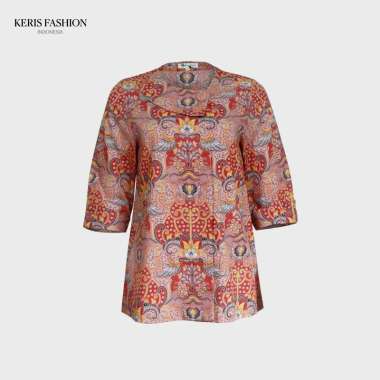 Keris Gallery Blouse Batik Wanita Lengan 3/4 Motif Keris Wismala Ratri 007BTFSX42KG M. Merah