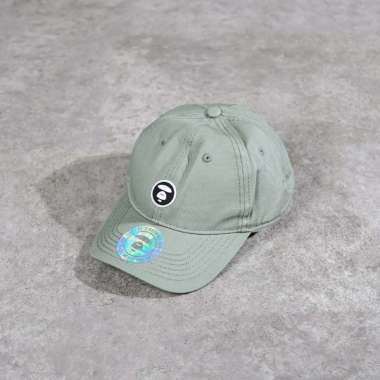 Topi AAPE HEAD PATCH SAGE GREEN CAP 100% ORIGINAL