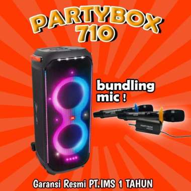 JBL PARTYBOX 710 Bluetooth Speaker Original Garansi Resmi Partybox710 mic partybox