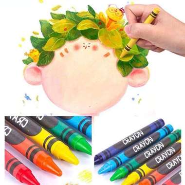 Crayon Set Isi 42 / 68 / 86 / 150 / 208 Pcs Pensil Warna Krayon - Alat Lukis Menggambar Mewarnai CRA