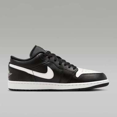 Sepatu Pria Nike Air Jordan 1 Low "Black/Summit White" (553558-043) Original 45
