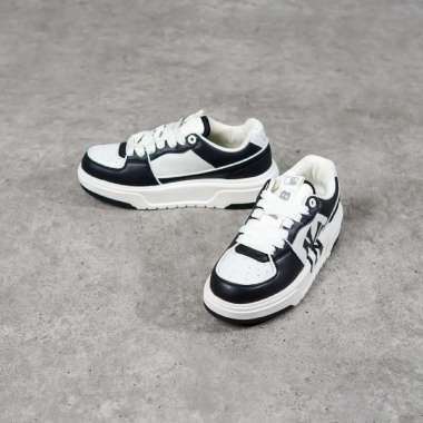 Sepatu MLB NY LINER BLACK IVORY WHITE SNEAKER 100% ORIGINAL 39