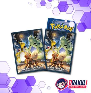 TCG Pokemon Deck Shield Sleeve - Ampharos, Tyranitar, & Growlithe