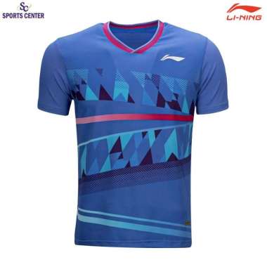 Special Price Kaos / Jersey Badminton Lining Player ATSU807 Blue L
