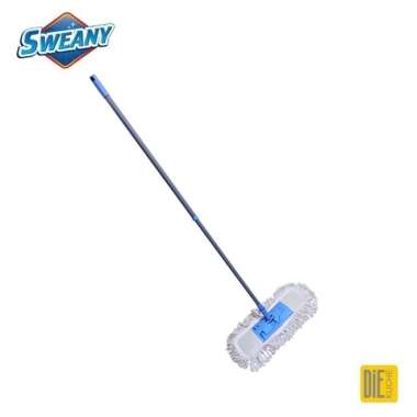 SWEANY Dust Cotton Mop Set / Alat Pel Flat Mop Pembersih Lantai