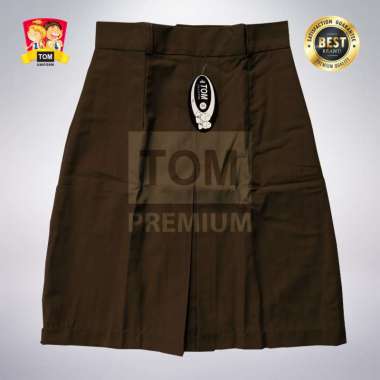 Seragam TOM - Rok SMA Span (L1) Pendek Coklat Pramuka No L