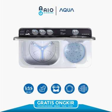 AQUA - MESIN CUCI 2 TABUNG 10 KG - QW 1030HT