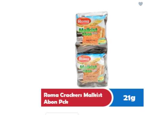 ROMA CRACKERS MALKIST PCK 14/21g ORIGINAL