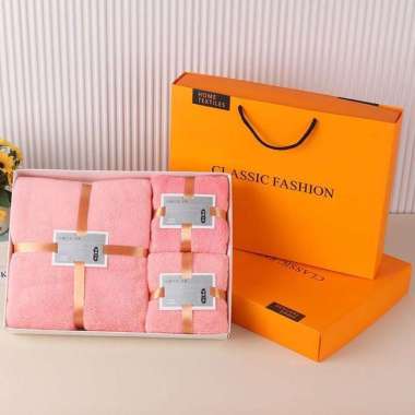 Bath Towel Set / Handuk Kamar Mandi Wajah Premium 3in1 Cotton Tebal Halus Hadiah Souvenir Pernikahan