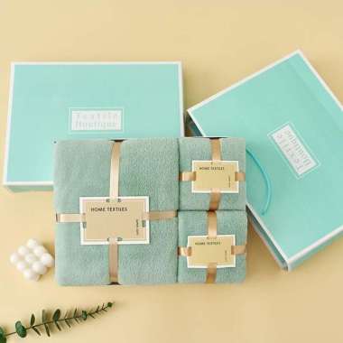 Bath Towel Set / Handuk Kamar Mandi Wajah Premium 3in1 Cotton Tebal Halus Hadiah Souvenir Pernikahan