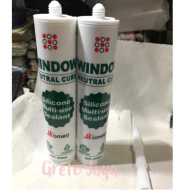 ( Window GRH ) Lem Kaca Silikon Sealant Silicone Netral Neutral WINDOW GRH Sealan Silicon Black