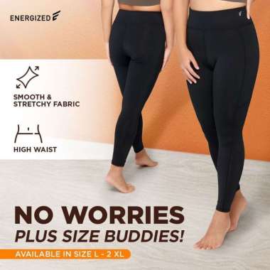Energized Sport Leggings Plus Active 506-011174L L Black