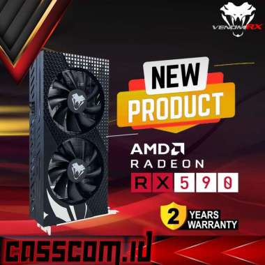 VGA VenomRX RX590 8GB GDDR5 Dual Fan | AMD Radeon RX 590 8GB 256 bit DDR5