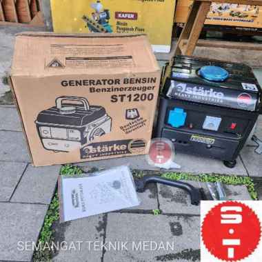 ST1200 MESIN GENSET GENERATOR LISTRIK MINYAK CAMPUR 2TAK 2 TAK 750 WATT STARKE ST 1200