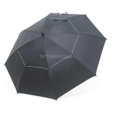 Payung tongkat / payung golf / fiber / GRC / susun dua - 75004 / 5211 - Merah 76008-HITAM