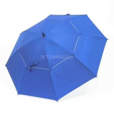 Payung tongkat / payung golf / fiber / GRC / susun dua - 75004 / 5211 - Merah 76008-BIRU