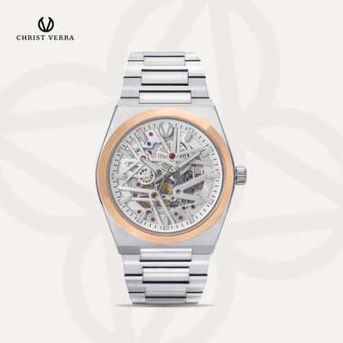 Christ Verra Casual Men's Watches Jam Tangan Pria Automatic Luxerno Series CV 110819G-14 SLV