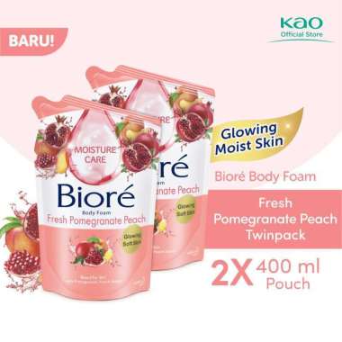 Promo Harga Biore Body Foam Beauty Fresh Pomegranate Peach 450 ml - Blibli