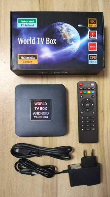 WORLD TV BOX - Android TV Box 2GB 16GB - Full TV Channel 4K