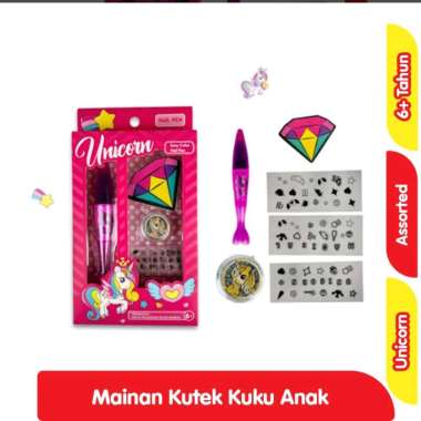 Unicorn Nail Pen Mainan Kutek Kuku Anak