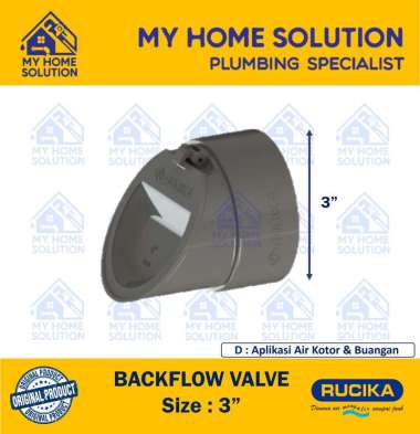 BACKFLOW VALVE 3" RUCIKA Tipe D