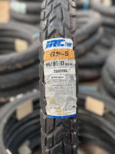 ( GP5 - RING 17 ) GP5 UK 80 90 17 BAN LUAR IRC GP5 TUBELESS COCOK UNTUK BEBEK