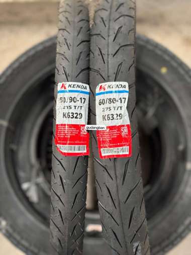 ( PAKET 2 BAN - K6329 ) 50 90 17 dan 60 80 17 TUBETYPE Soft Compound Racing ORIGINAL BARU