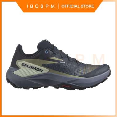 SALOMON - GENESIS, Women's Trail Running Shoes - Sepatu Trail Running Wanita 38 CARBON/GRISAILLE