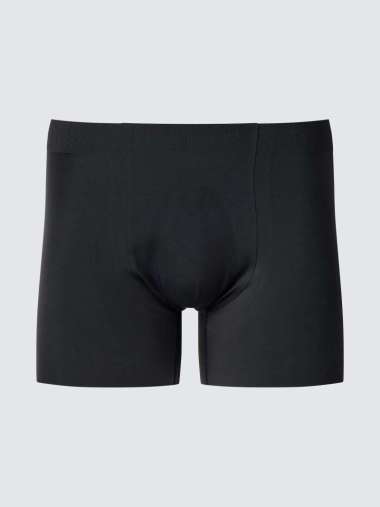 UNIQLO AIRism Ultra Seamless Boxer Briefs Pakaian Celana Dalam pria Tipe Seamless Black XL