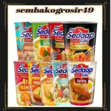 MIE Sedaap Cup Rasa Ayam Jerit | Goreng | Kari Mercon | Korean Spicy Mi Instan Makanan Ringan KOREAN