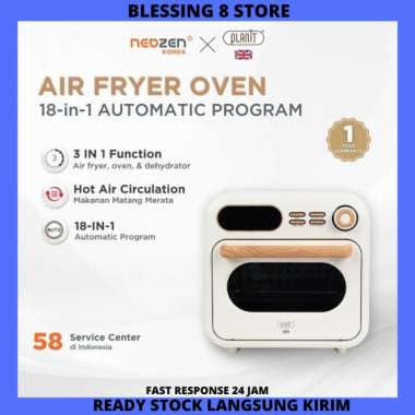 Neozen x Planit Digital Air Fryer Oven 16L Air Fryer Multifungsi Low Watt 18 IN 1