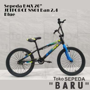 TB - Sepeda BMX JETFORCE Ukuran 20 Inch Ban 2.4 Blue