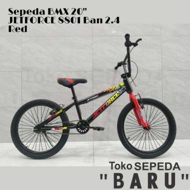 TB - Sepeda BMX JETFORCE Ukuran 20 Inch Ban 2.4 Red