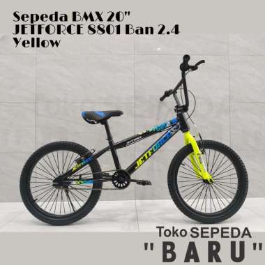 TB - Sepeda BMX JETFORCE Ukuran 20 Inch Ban 2.4 Yellow
