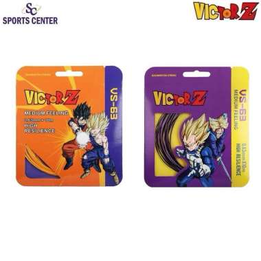 New Limited Senar / String Raket Badminton Victor Dragon Ball VS-63 DBZ CJ : Dull Black/Liberty