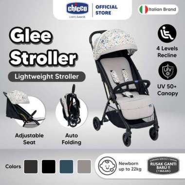CHICCO Stroller GLEE / Ultralight Stroller / Kereta Dorong Bayi / Stroller Lipat / Stroller Bayi Joy