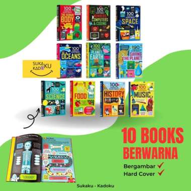 USBORNE 100 Things to Know About Book Set Buku Edukasi Anak Import 5BOOKS A