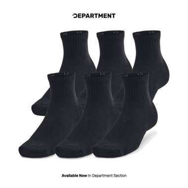 Kaos Kaki UNDER ARMOUR TRAINING COTTON 6PK QUARTER 1386318001 ORIGINAL XL