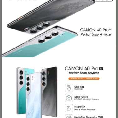 TECNO CAMON 40 PRO 5G RAM 8/256GB