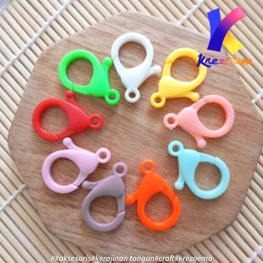 Kokot udang dan lobster syuga plastik mix warna - 10pcs
