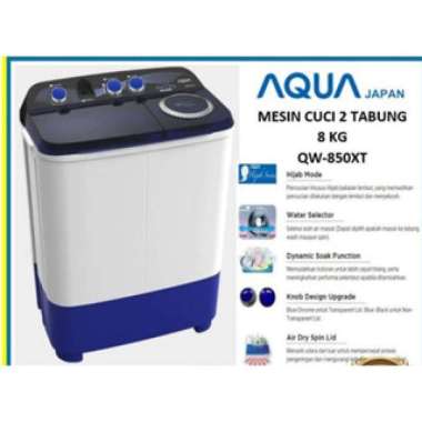 MESIN CUCI AQUA 2 TABUNG 8 KG - AQUA 850 XT